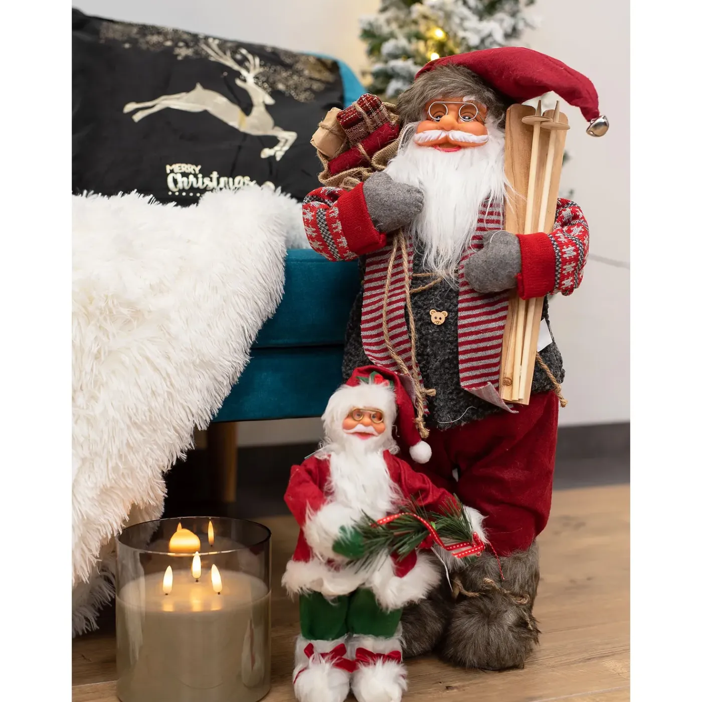 Tutumi Kerstdecoratie Kerstman 301251 Rood 30x15x29cm