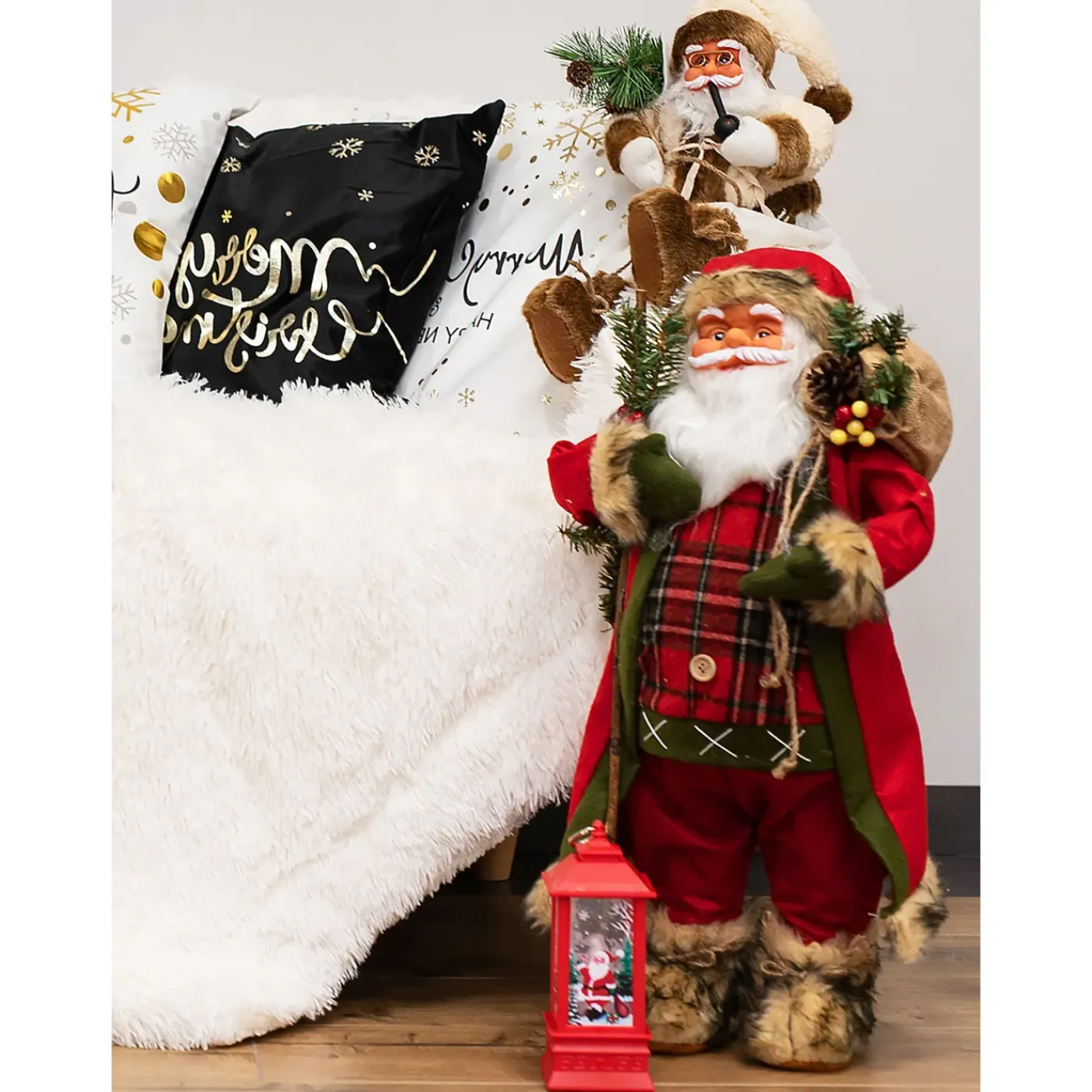 Tutumi Kerstdecoratie Kerstman 301252 Wit 44x22x44cm