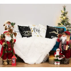 Tutumi Kerstdecoratie Kerstman 301252 Wit 44x22x44cm