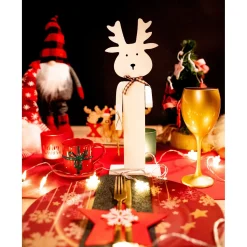Tutumi Kerstdecoratie Rendier 301036 Wit 35x12x35cm
