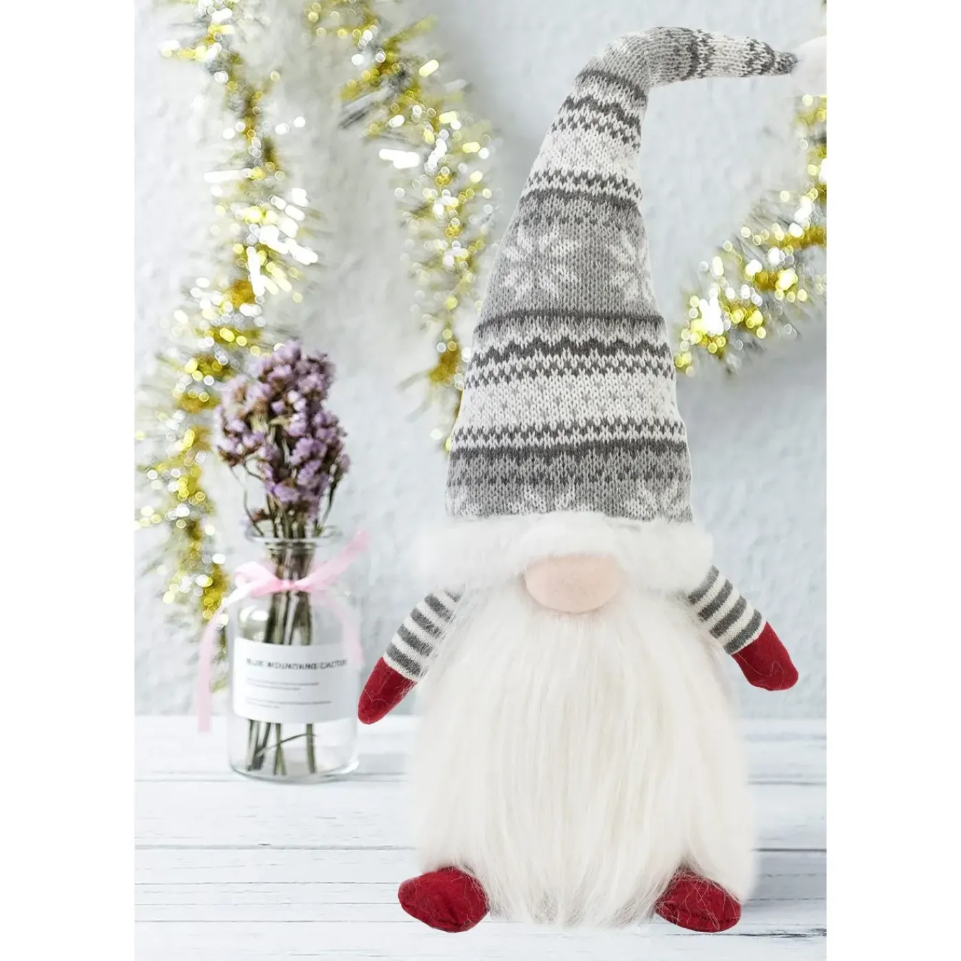 Tutumi Kerstkabouter 22623 Grijs 48x15x48cm