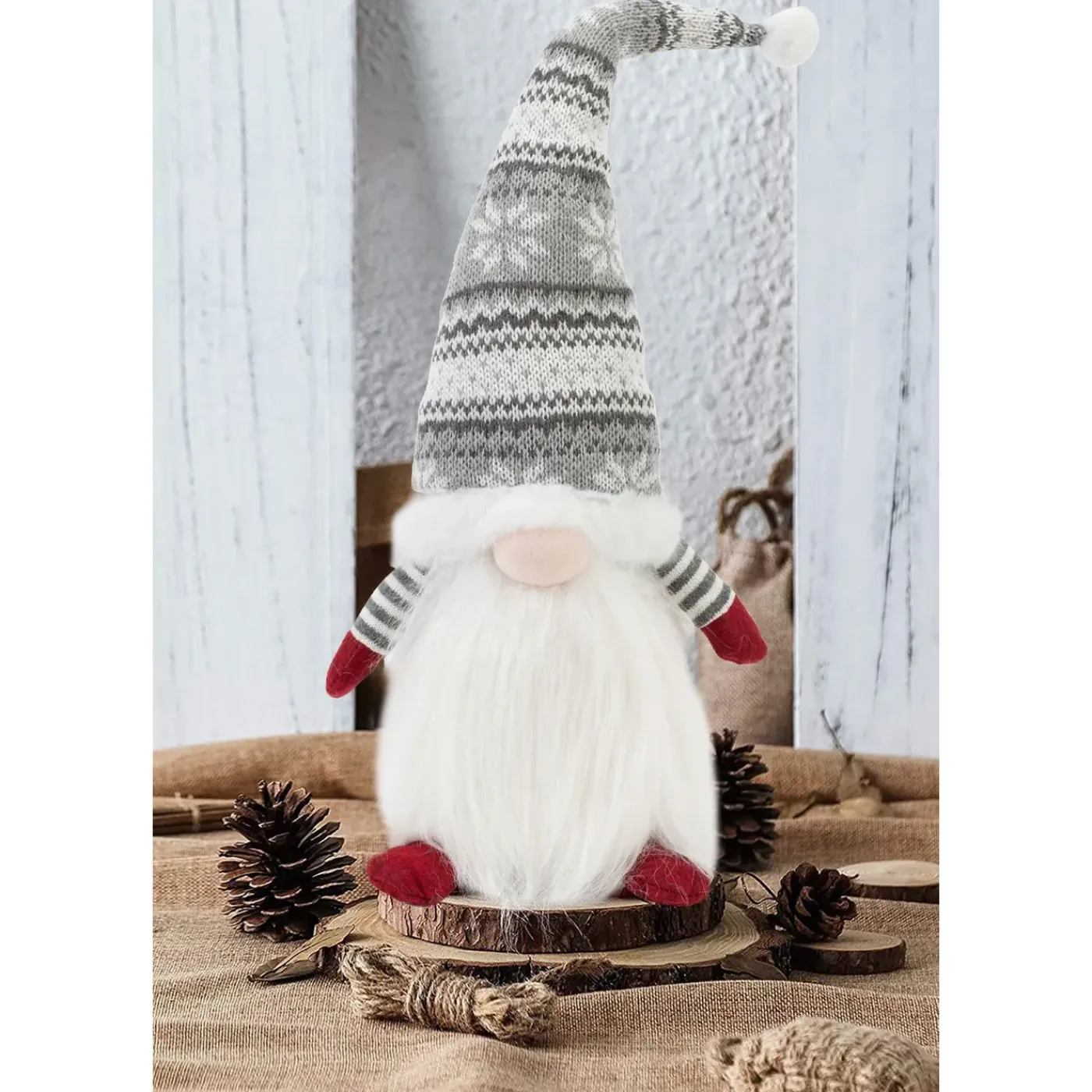Tutumi Kerstkabouter 22623 Grijs 48x15x48cm