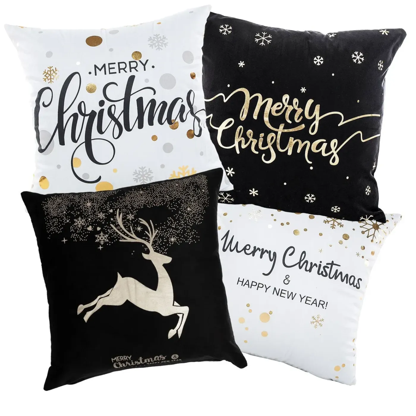Tutumi Kerst Kussensloop Bc25 45x45 Zwart