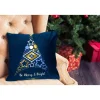 Tutumi Kerst Kussensloop 3d 48 "n" 45x45 Blauw