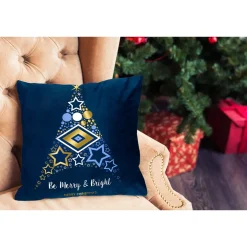 Tutumi Kerst Kussensloop 3d 48 "n" 45x45 Blauw