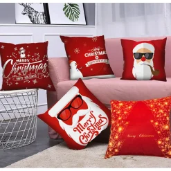 Tutumi Kerst Kussensloop 3d 23 45x45 Rood
