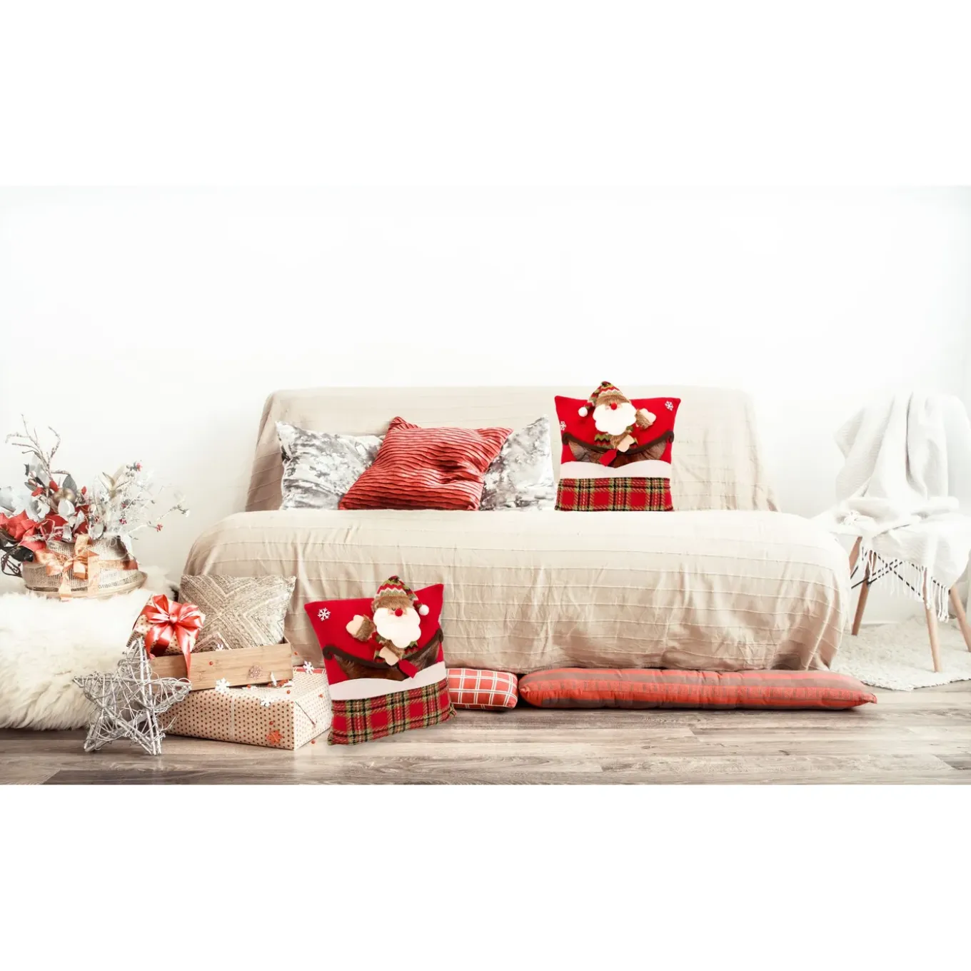 Tutumi Kerst Kussensloop Yx021 40x40 Rood