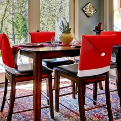 Tutumi Oude Kerststoelhoes 380667a 6st. Rood 58x52x58cm