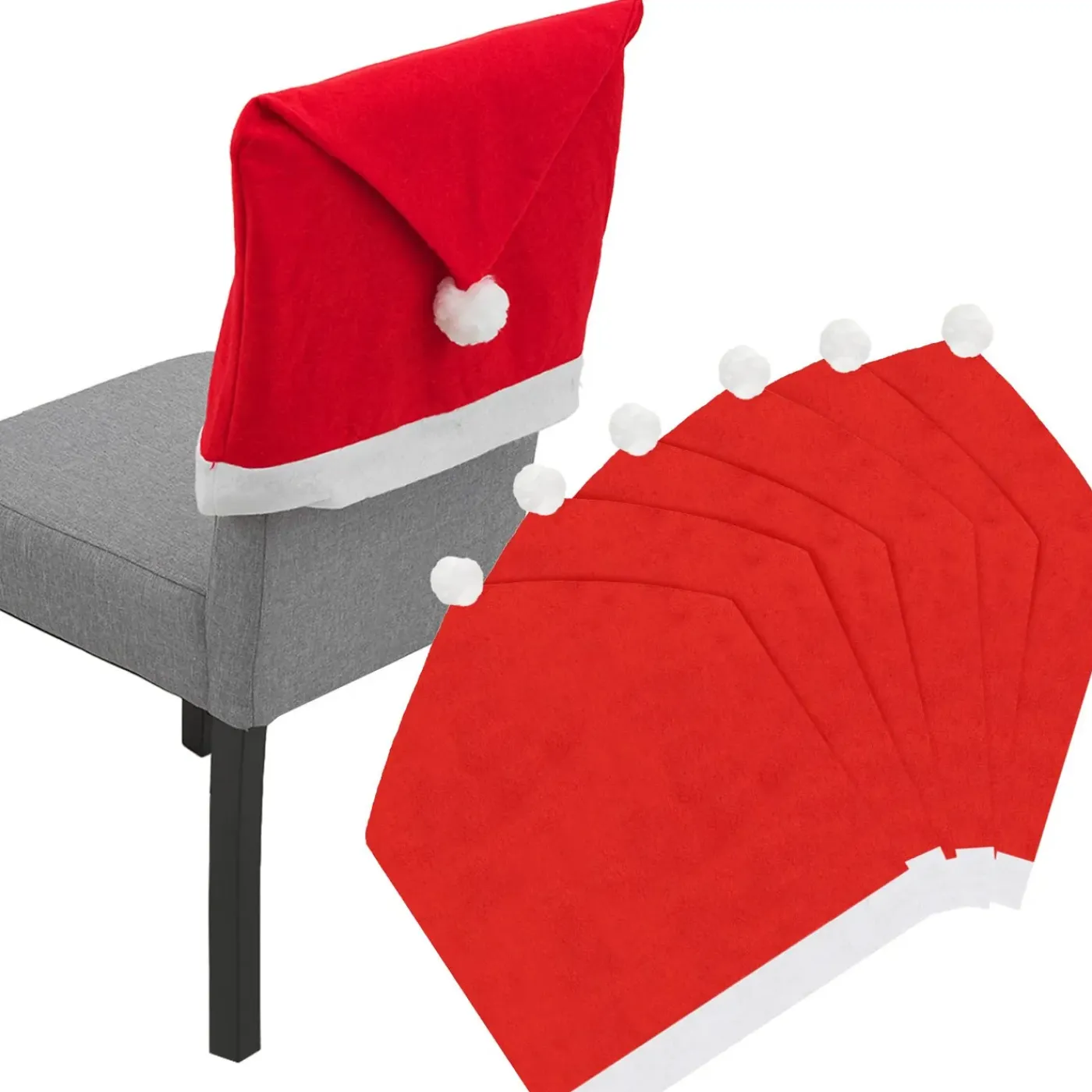 Tutumi Oude Kerststoelhoes 380667a 6st. Rood 58x52x58cm