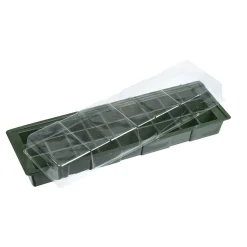 Ubbink Kweekbak Vensterbank - Kunststof - Transparant - 49 x 15,5 x 10 cm - Met Vakverdeling