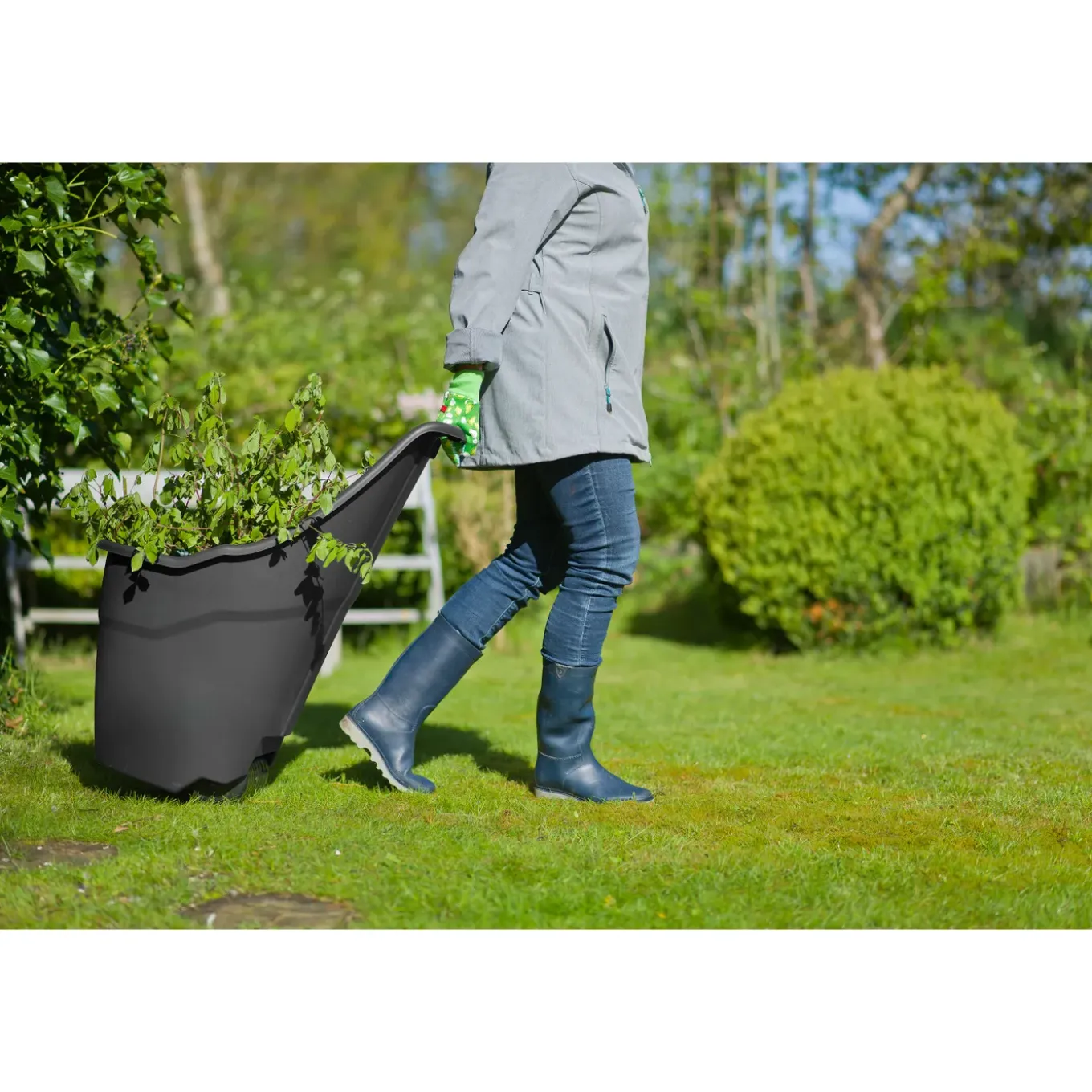 Ubbink tuintrolley groen 55L