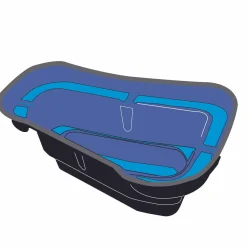 Ubbink voorgevormde vijver Start 150 HDPE 119x79x42cm