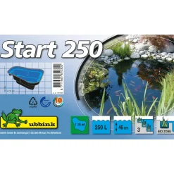 Ubbink voorgevormde vijver START 250 HDPE 250L H46x135x105cm