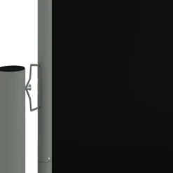 Uitschuifbaar Zijscherm/privacyscherm Voor Terras Tuin Balkon 200 X 600 Cm Zwart Helloshop26