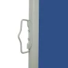 Uitschuifbaar Zijscherm/privacyscherm Voor Terras Tuin Balkon 140 X 500 Cm Blauw Helloshop26