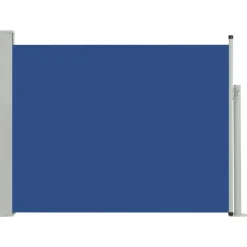 Uitschuifbaar Zijscherm/privacyscherm Voor Terras Tuin Balkon 140 X 500 Cm Blauw Helloshop26