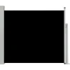 Uitschuifbaar Zijscherm/privacyscherm Voor Terras Tuin Balkon 100 X 300 Cm Zwart Helloshop26