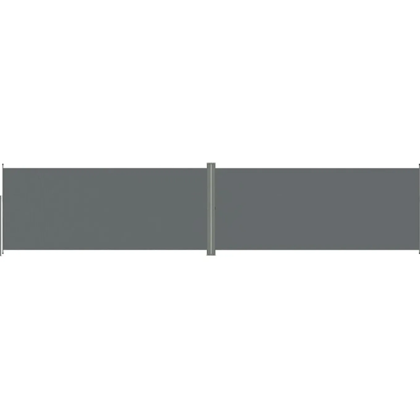 Uitschuifbaar Zijscherm/privacyscherm Voor Terras Tuin Balkon 220 X 1000 Cm Antraciet Helloshop26