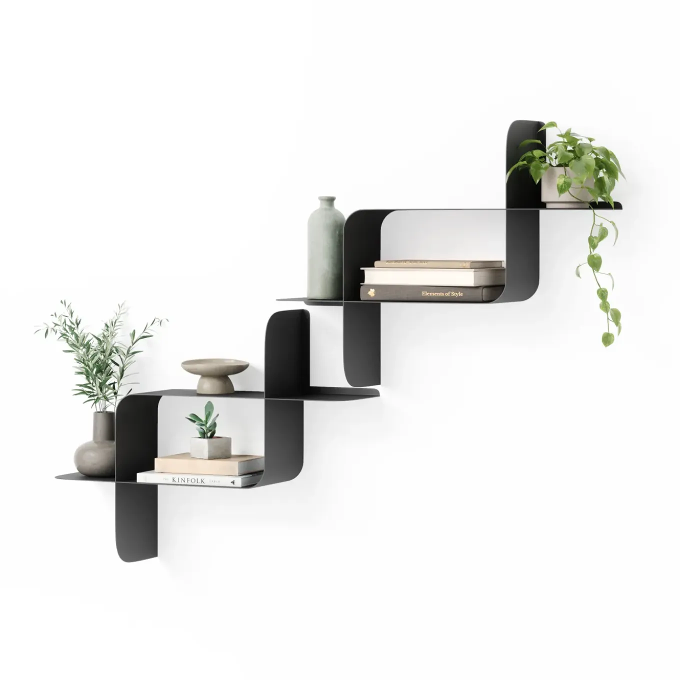 Umbra Montage Metalen Wandplank, Set Van 2