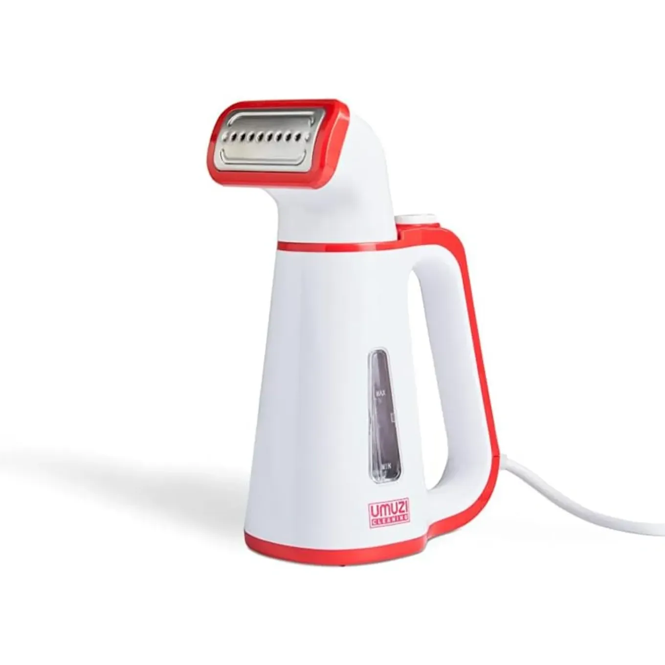 Umuzi Cleaning Kledingstomer - Afneembare Kop - 1,9 Meter Snoer - Wit/rood