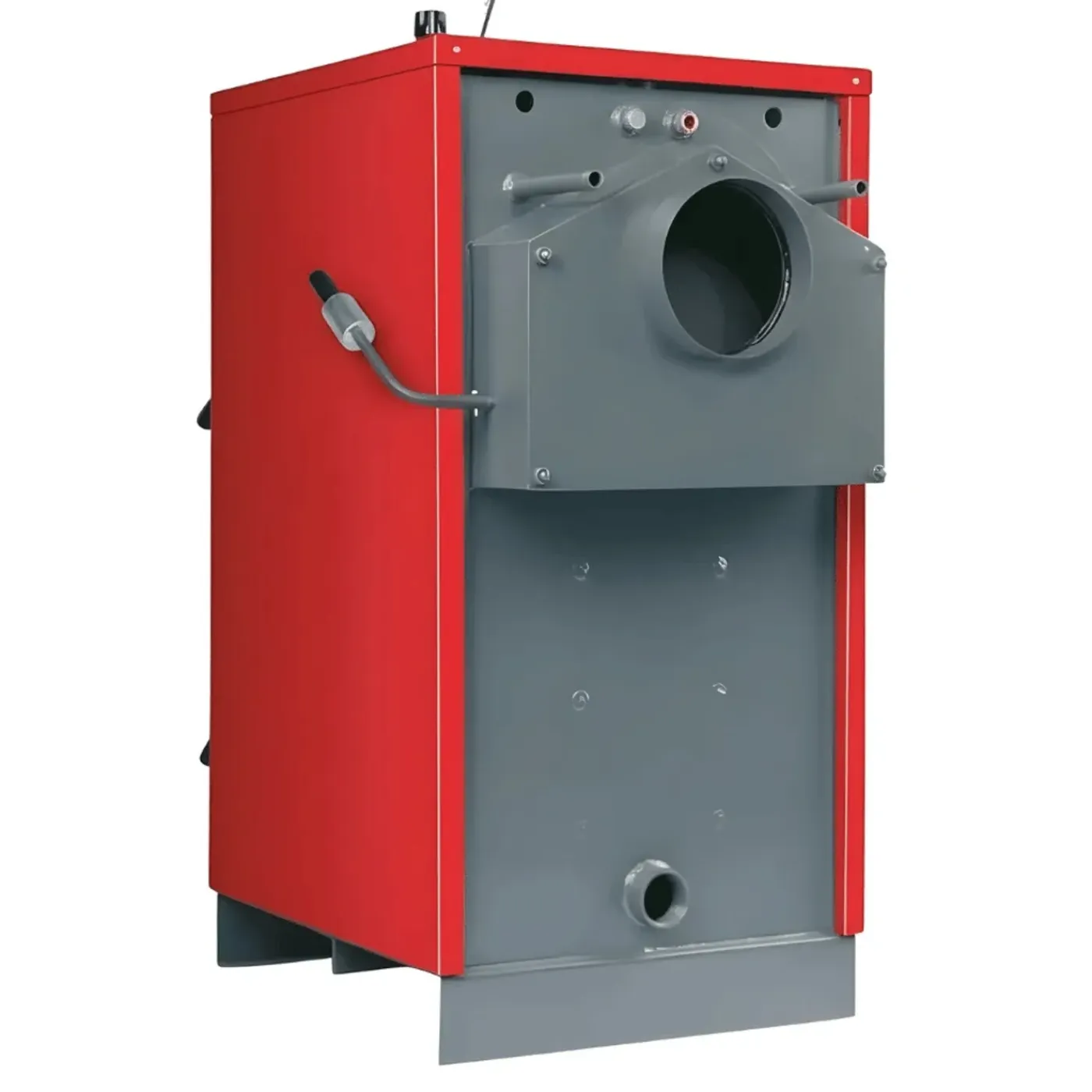UNICAL - Houtketelpakket - Fokolus Fk20 - Rood - 1260x590x776 Mm - 20 Kw - Buffervat