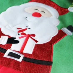 Unique Living Kerstboomrok - Rood/groen - D90 Cm - Polyester