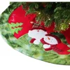 Unique Living Kerstboomrok - Rood/groen - D90 Cm - Polyester
