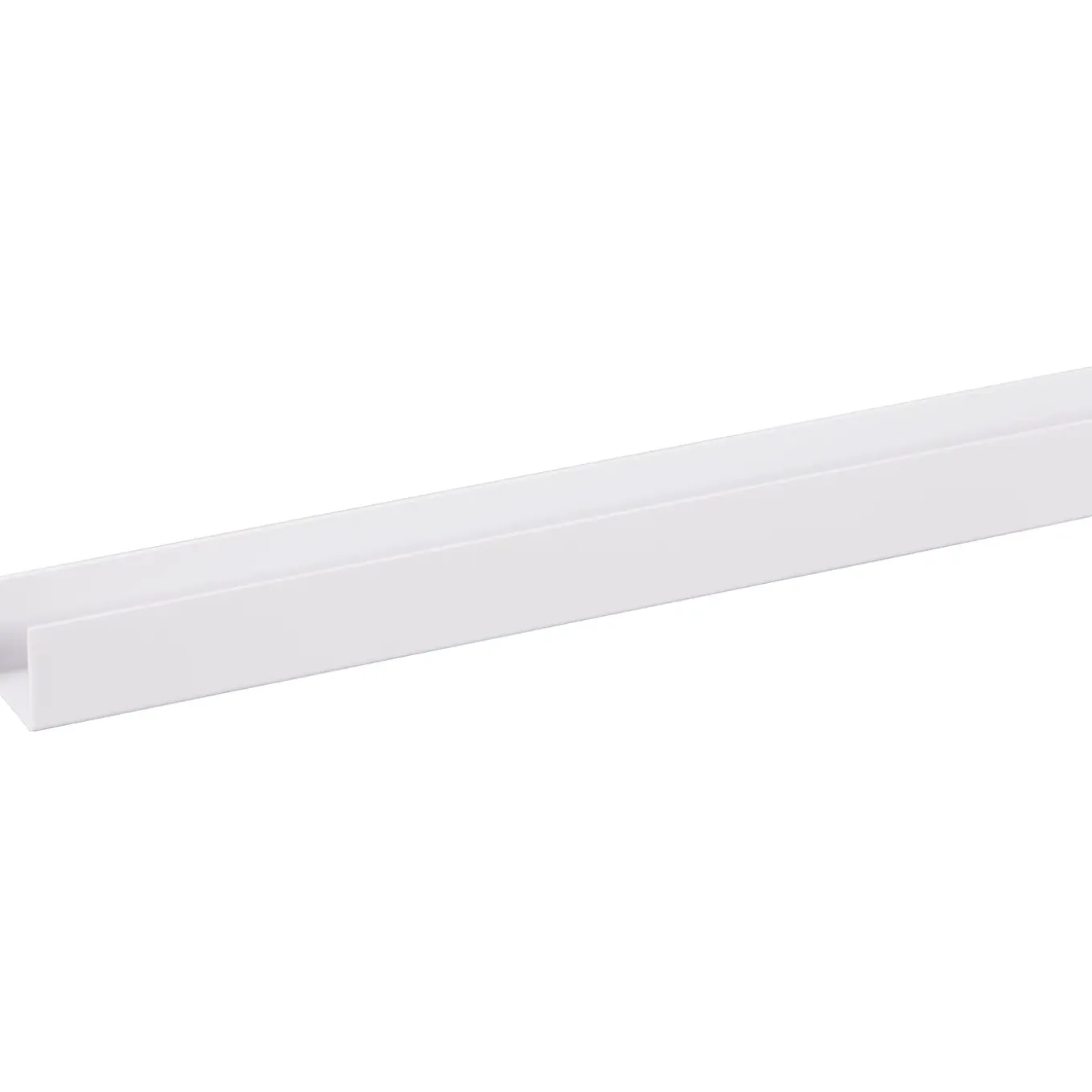 U-profiel - PVC wit - 15x18mm 2,6m