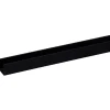 Overig U-profiel - PVC zwart - 18x21mm 2,6m