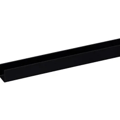 Overig U-profiel - PVC zwart - 18x21mm 2,6m