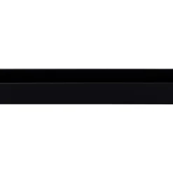 Overig U-profiel - PVC zwart - 18x21mm 2,6m