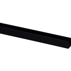 Overig U-profiel - PVC zwart - 18x21mm 2,6m