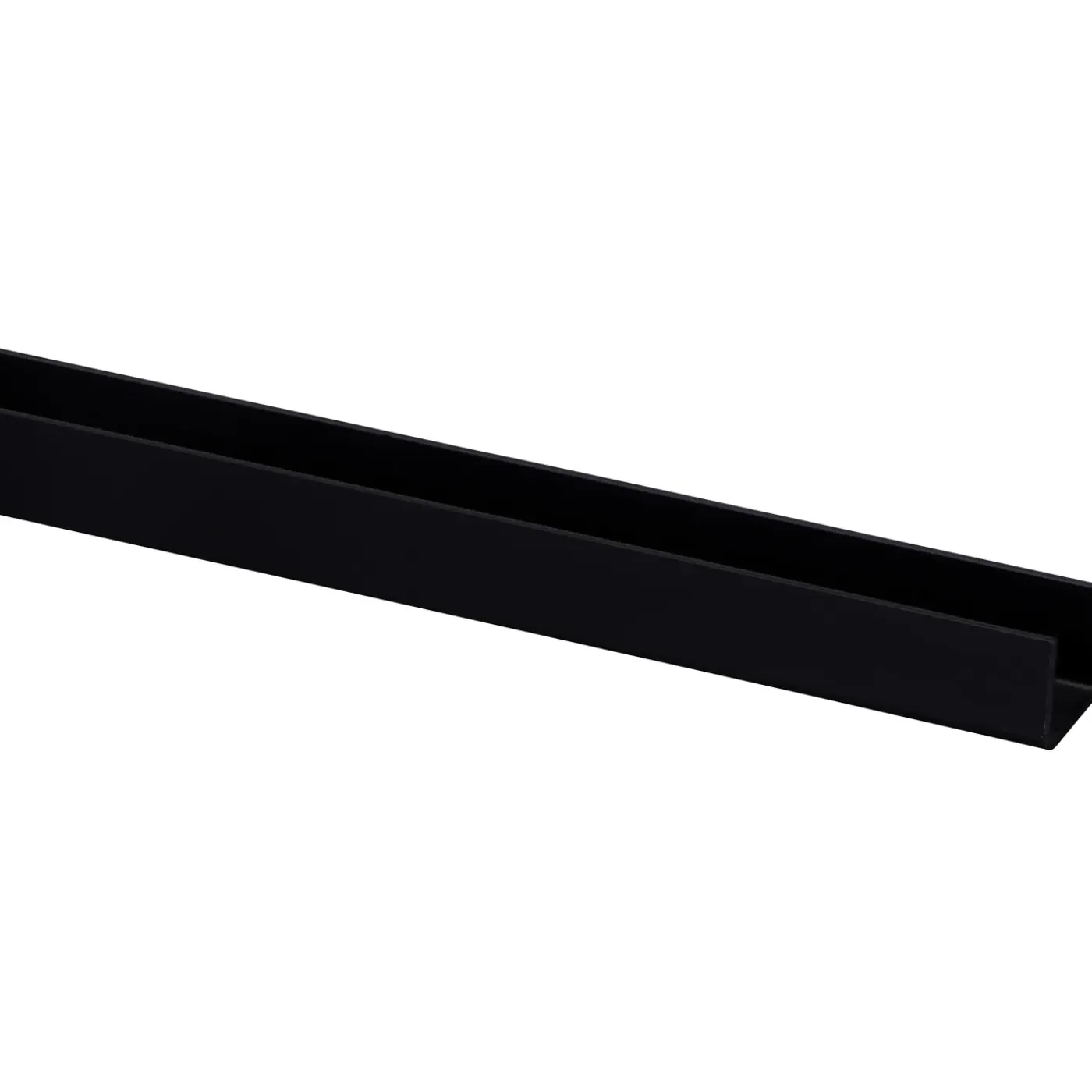 Overig U-profiel - PVC zwart - 18x21mm 2,6m