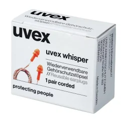 Uvex Herbruikbare Oordopjes - Whisper - Gemakkelijk Te Reinigen - Doos Á 50 Paar - Uv2111-201