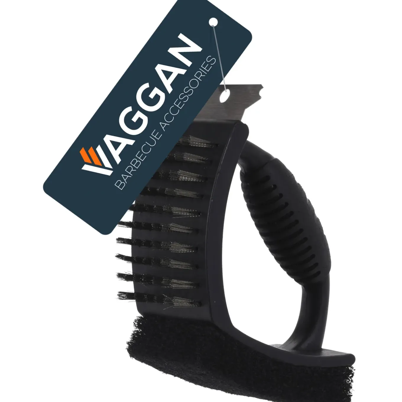 Vaggan Bbq Schoonmaakborstel - 3 In 1 - Zwart - Barbecue/grill