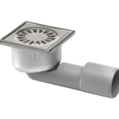 Van Den Berg Rvs Vloerput Zij En Onderuitlaat 40mm 10x10cm