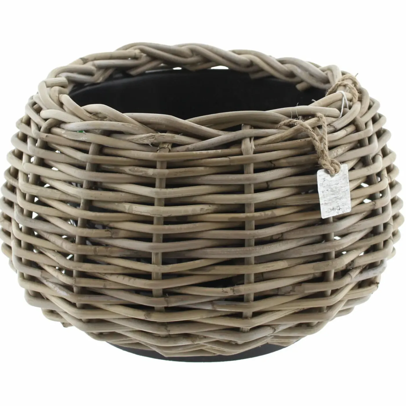 Van Der Leeden Planten/bloemen Mand - Rotan -d30 X H19 Cm