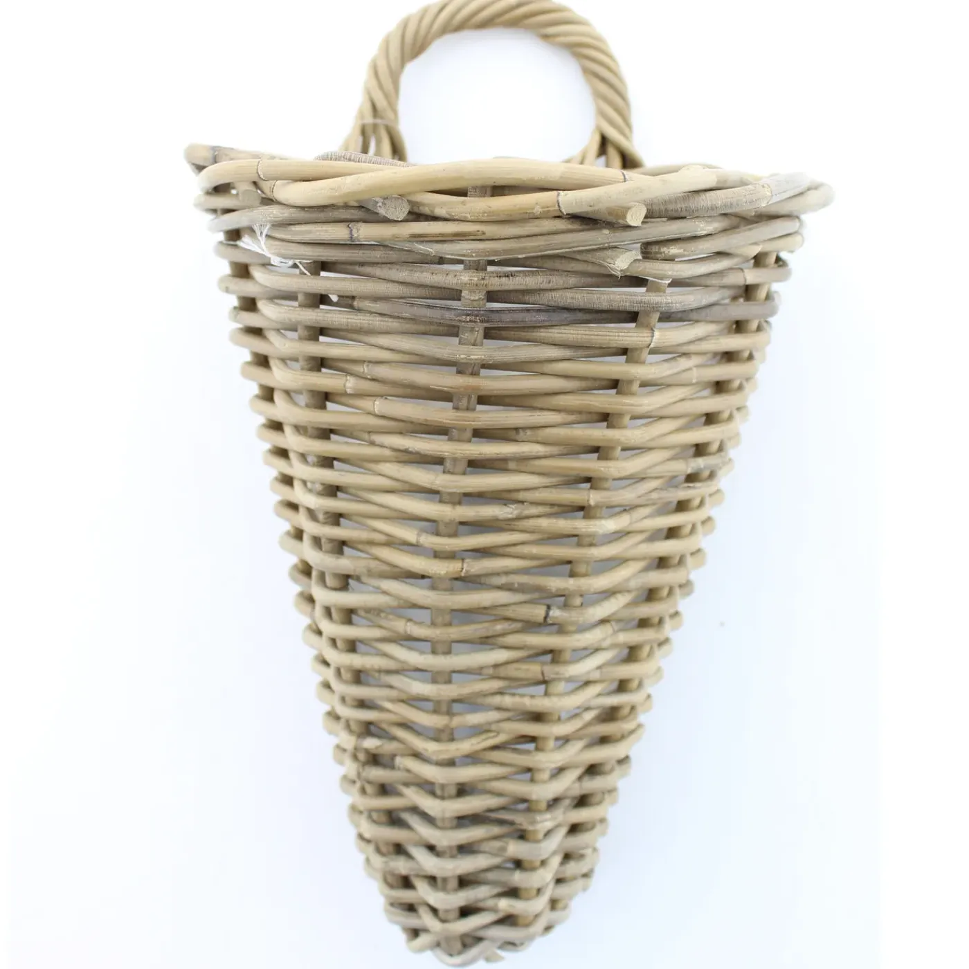 Van Der Leeden Wandhanger Mand - Bruin - 25 X 22 X 32 Cm - Rotan