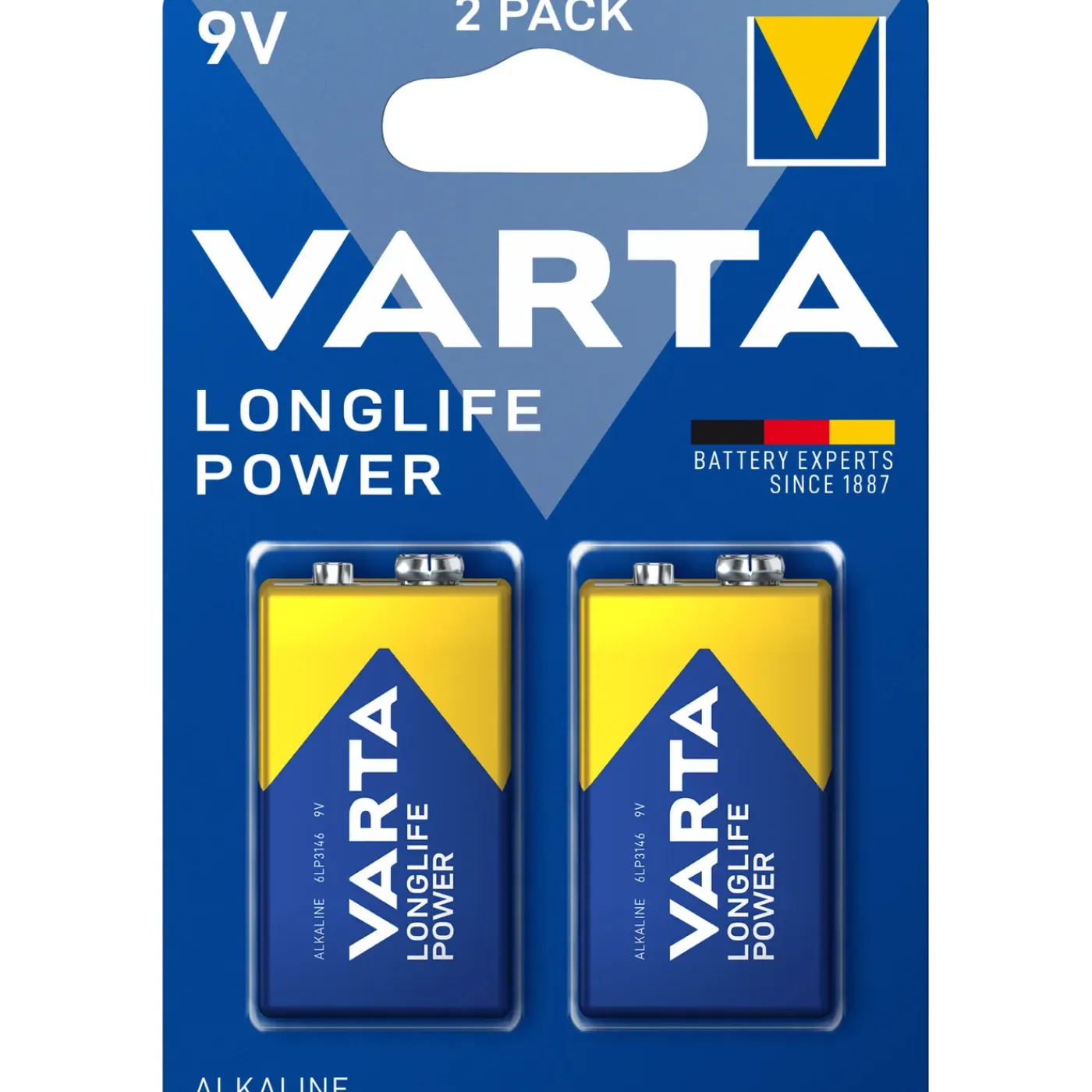 Varta alkalinebatterij Longlife Power 9V 2st