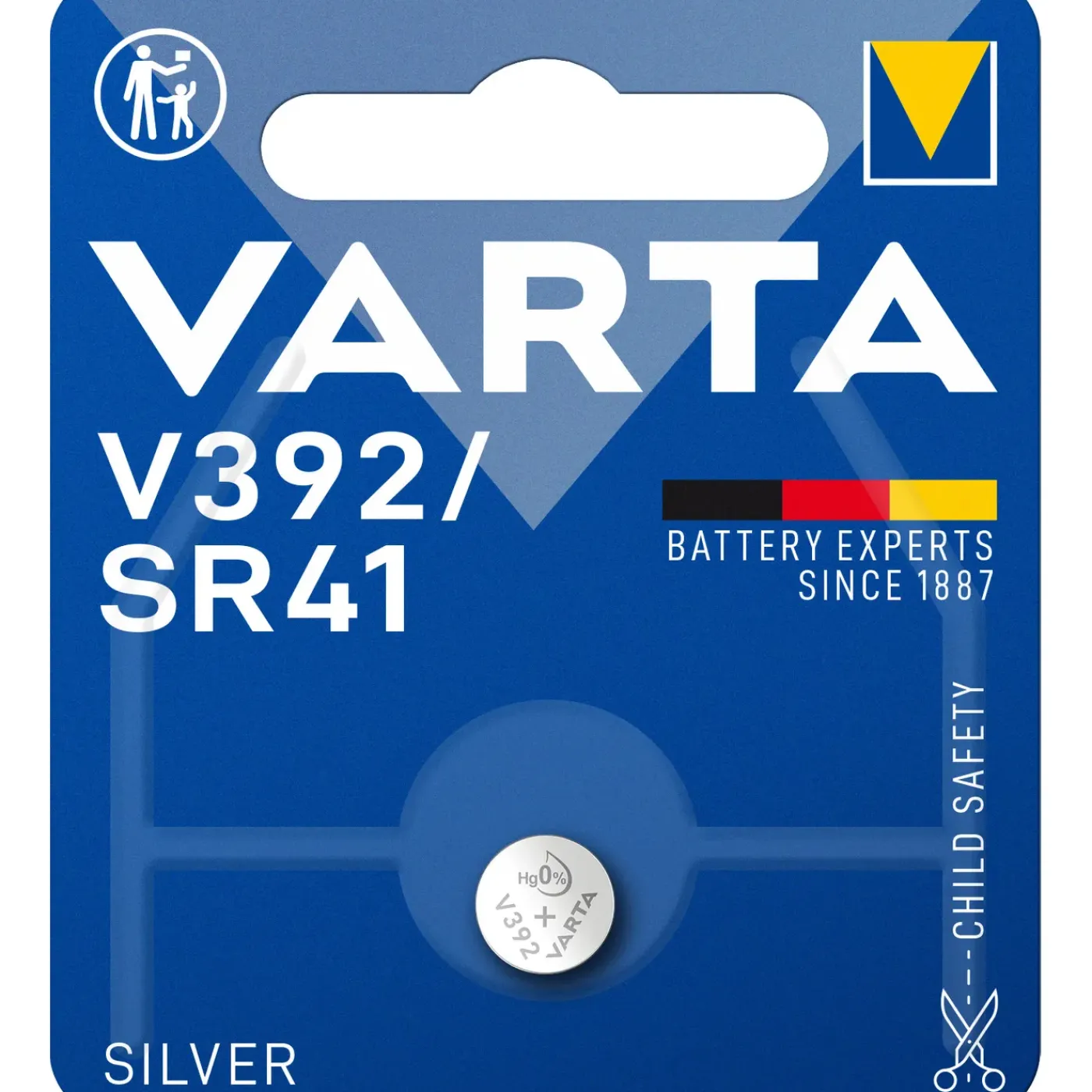 Varta alkalinebatterij Silver Coin V392/SR41