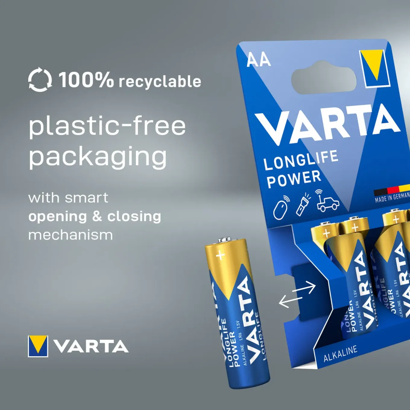 Varta Batterijen Longlife Power Lr6/aa 1,5v