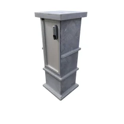Vasp Pakketbrievenbus Pamplona - Natuursteen - Blauw - 40x105x40cm