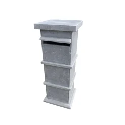 Vasp Pakketbrievenbus Pamplona - Natuursteen - Blauw - 40x105x40cm