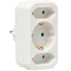 VB Extend Verloopstekker 2x Euro + 1x Ra Wit