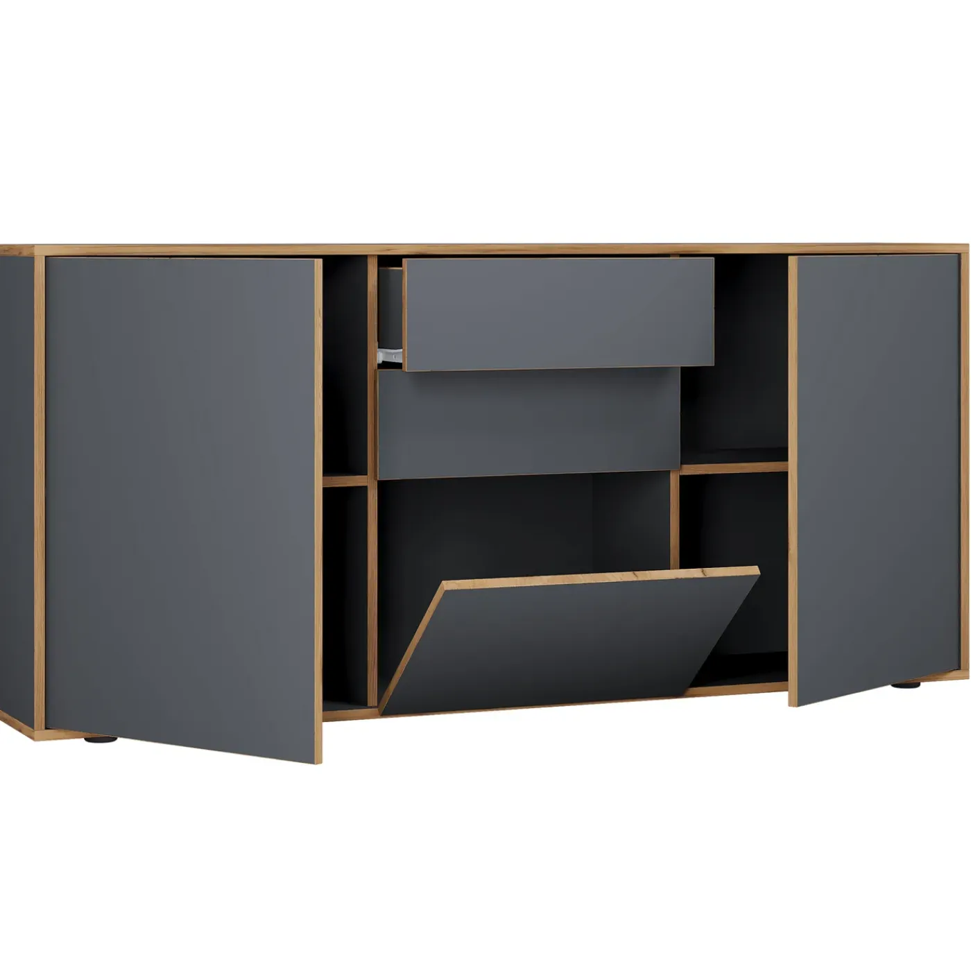 VCM Dressoir Salia H. 74 X B. 160 X T. 33 Cm