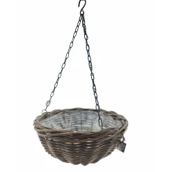 Vd Leeden Hangmand Rotan – D30 Cm - Gevlochten - Hangend