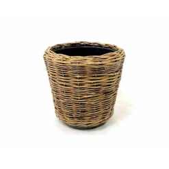 Van Der Leeden V/d Leeden Planten Mand - Rond - Riet - 55x47cm