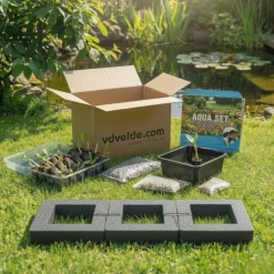 Vdvelde - Anti-muggen Vijvereiland - 4 Planten Compleetset - Muggenbestrijding