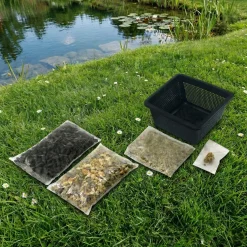 vdvelde - Aqua Set Vijver - Mand, Substraat, Klei, Voeding & Grind