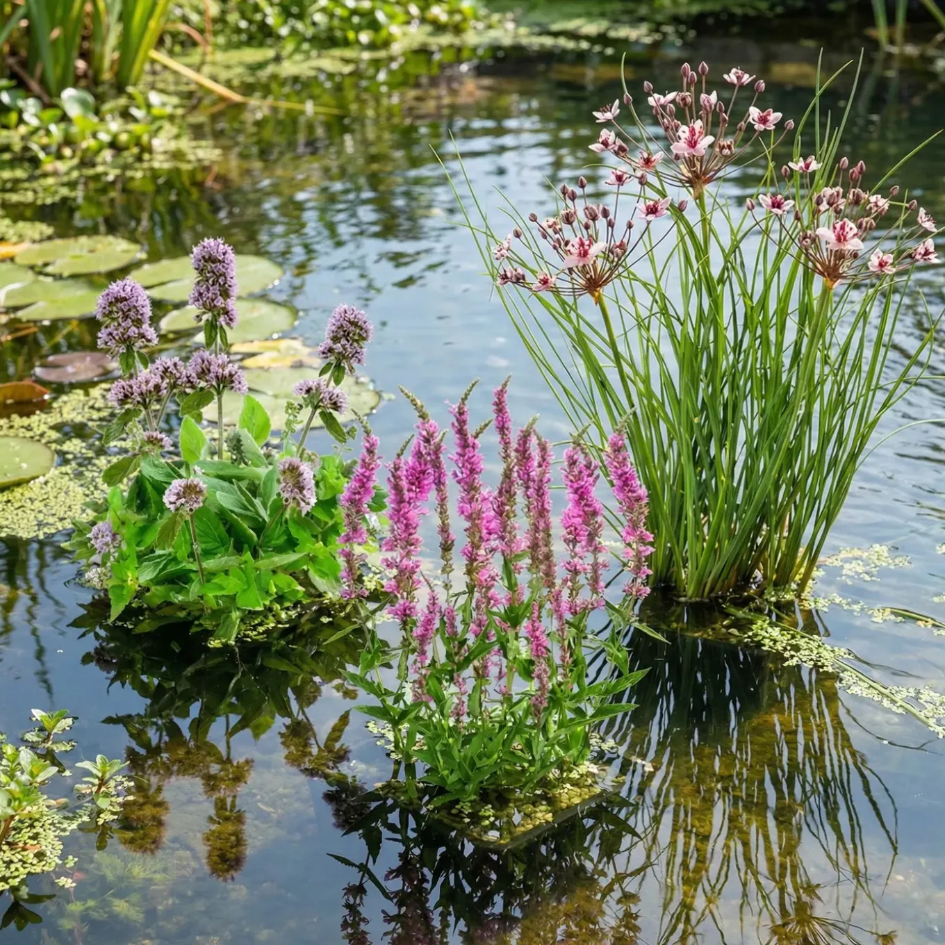 Vdvelde - Kattenstaart Lythrum Salicaria Vijverplant - 4 Planten Compleetset Met Mand & Substraat
